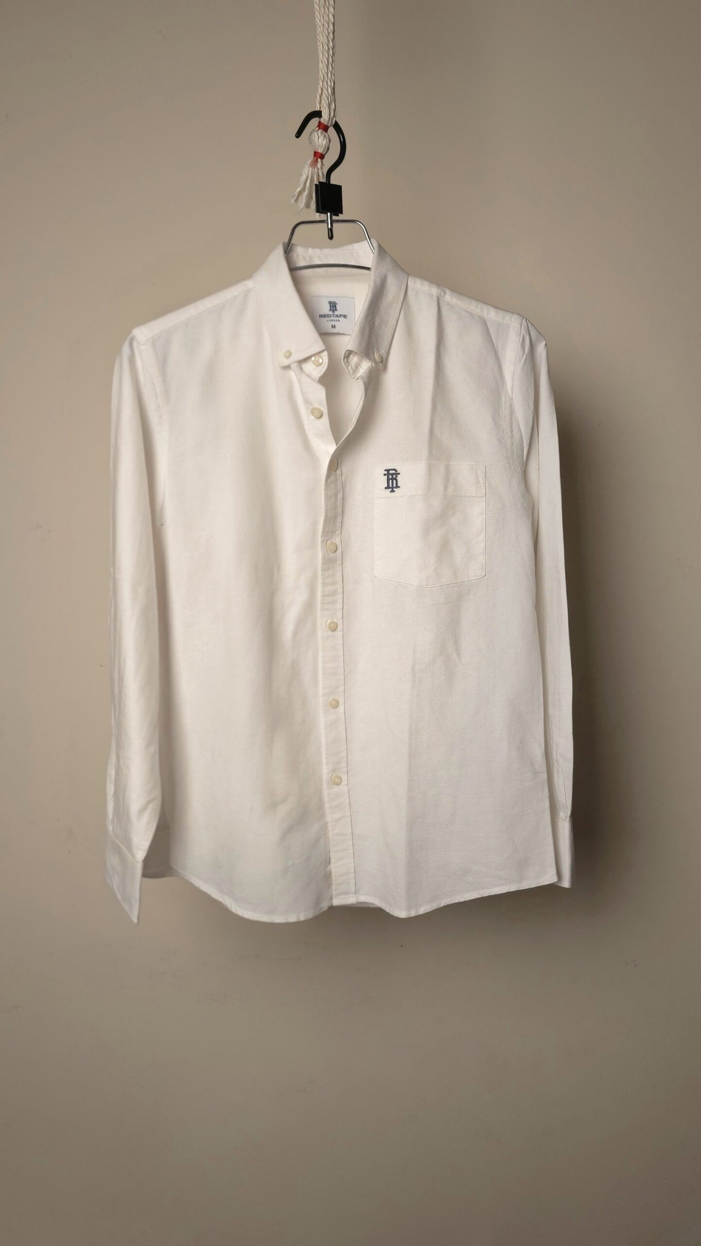 2026/02/3687-scaled.jpg REDTAPE White Oxford Shirt - Image 1